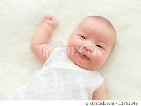 New born baby smile New born baby smile 11753349