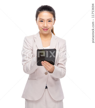 Asian businesswoman use tablet 11753694