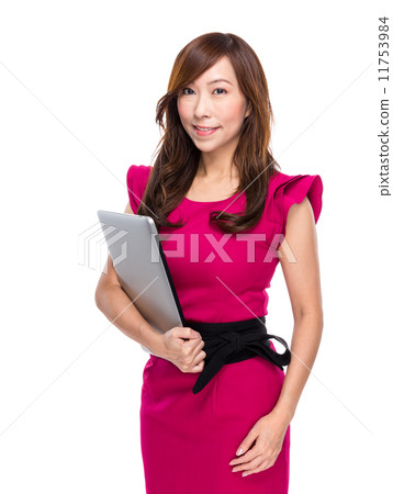 Business woman with laptop computer Business woman with laptop computer 11753984