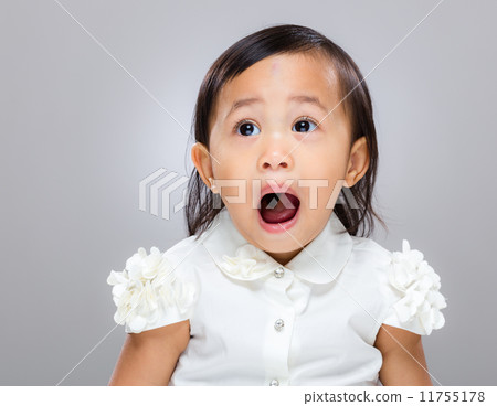 Cute girl open mouth 11755178