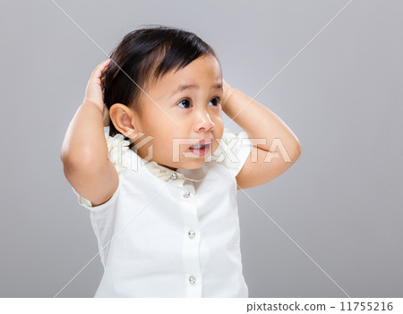 Confused mixed race baby 11755216