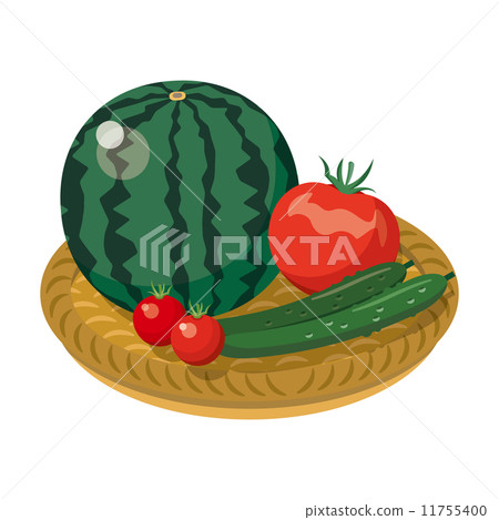 Vegetables Summer vegetables [Foodstuff series] 11755400