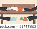 Corruption drawing illustrator conceptual cartoon. 11755602