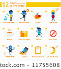 Infographic 12 things you can do to live longer. 11755608