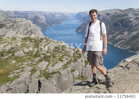 Dutch man at Preikestolen (Norway) Dutch man at Preikestolen (Norway) 11756401