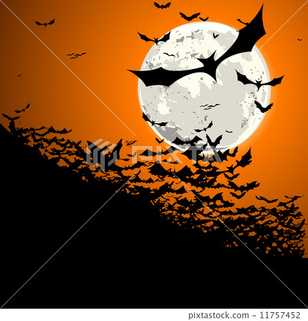 halloween bats moon 11757452