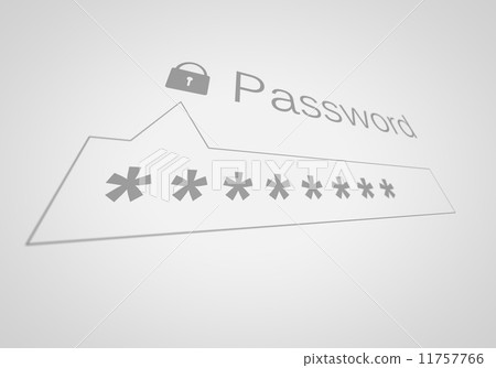 Password Box in Shallow Depth of Field. 11757766