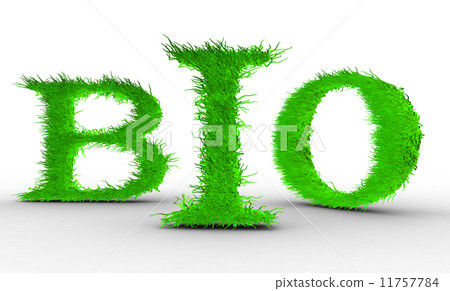 Bio. Letters with grass on it. 11757784
