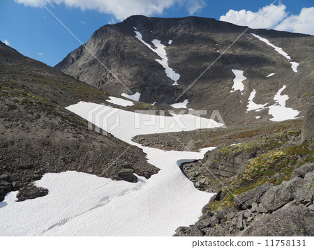 snowfield in the mountains. hibiny snowfield in the mountains. hibiny 11758131