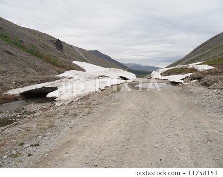 snowfield in the mountains. hibiny snowfield in the mountains. hibiny 11758151