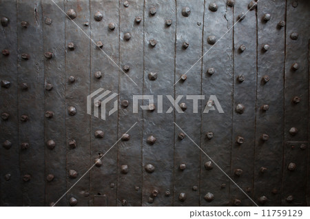 Old medieval metal gate background 11759129
