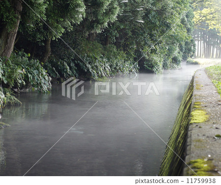River fog of Usu Town river river 11759938