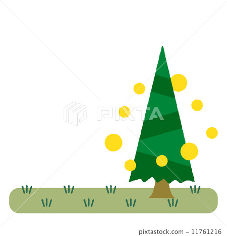 Cedar tree pollen - Stock Illustration [11761216] - PIXTA