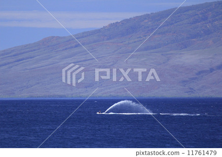 A water bike that hits the coast of Maui on the back of Lanai A water bike that hits the coast of Maui on the back of Lanai 11761479