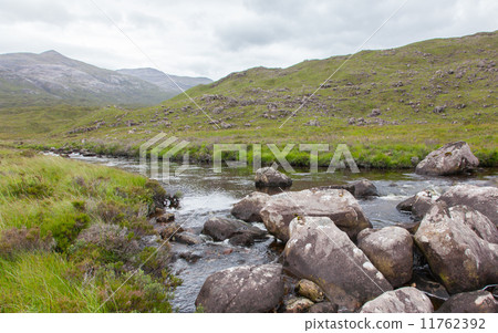 Landscape with waterfall in the mountains Landscape with waterfall in the mountains 11762392