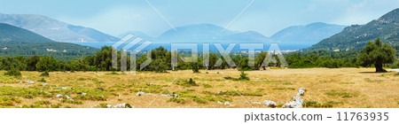 Summer view of the Ithaca island (Greece). 11763935