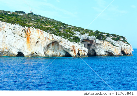 The Blue Caves in Zakynthos (Greece) The Blue Caves in Zakynthos (Greece) 11763941