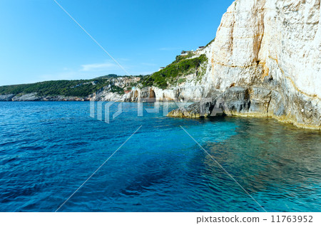 The Blue Caves in Zakynthos (Greece) The Blue Caves in Zakynthos (Greece) 11763952