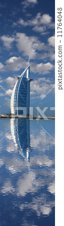 Luxury Burj Al Arab hotel on Jumeirah beach in Dubai, United Arab Emirates 11764048