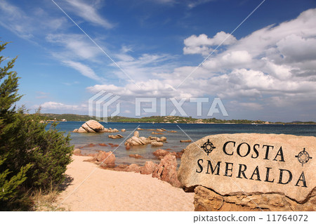 Sardinia coast with famous part of Costa Smeralda with amazing beaches in Italy Sardinia coast with famous part of Costa Smeralda with amazing beaches in Italy 11764072
