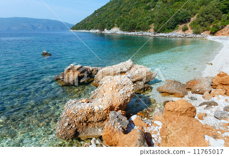 Antisamos beach summer view (Greece,  Kefalonia). 11765017