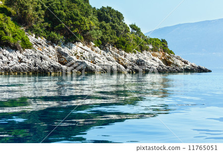 Summer Kefalonia coast view (Greece) 11765051