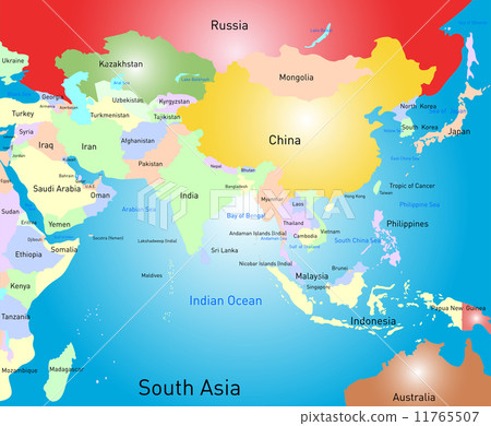 south asia map  11765507