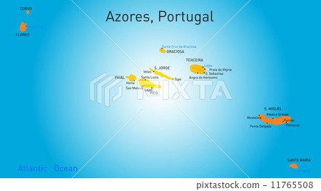 map of Azores map of Azores 11765508