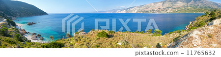 Atheras bay panorama (Kefalonia, Greece). 11765632
