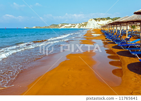 Xi Beach morning view (Greece, Kefalonia). 11765641