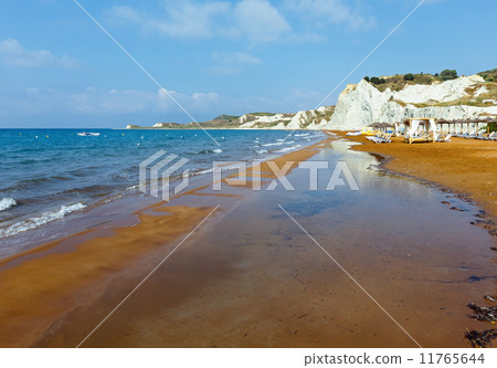 Xi Beach morning view (Greece, Kefalonia). 11765644