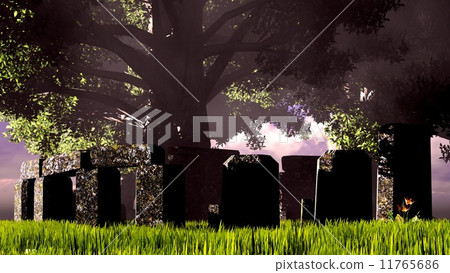 Sacred Temple in Forest 11765686
