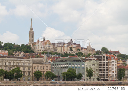 typical buildings 19th-century in Buda Castle district of Budape typical buildings 19th-century in Buda Castle district of Budape 11768463