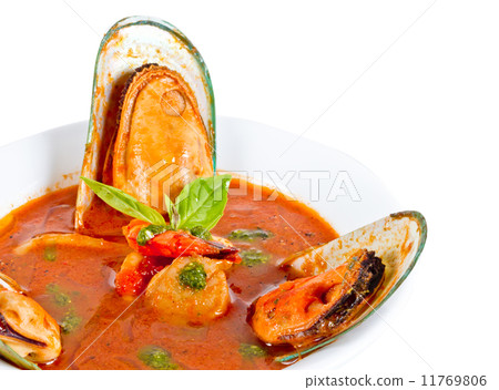 Delicious mediterranean seafood soup 11769806