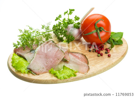 Ripe fresh ham with vegetables 11769853