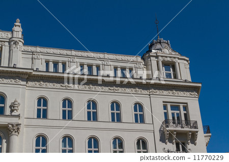 typical buildings 19th-century in Buda Castle district of Budape 11770229