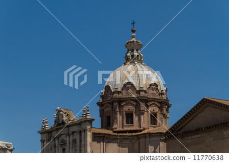 Great church in center of Rome, Italy. Great church in center of Rome, Italy. 11770638