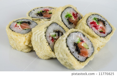 Japanese Cuisine -Tempura Maki Sushi (Deep Fried Roll made of sa 11770825