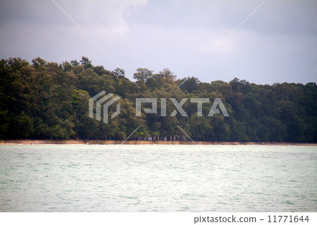 Beautiful blue sea from Similan islands in Thailand, Asia 11771644
