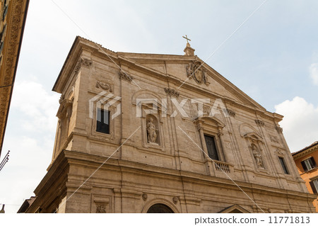Great church in center of Rome, Italy. Great church in center of Rome, Italy. 11771813