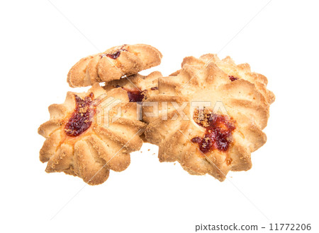 sweet cookies isolated on a white background sweet cookies isolated on a white background 11772206