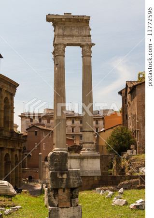 Ruins by Teatro di Marcello, Rome - Italy 11772596