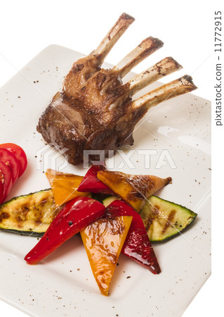Gourmet Main Entree Course Grilled Lamb steak Gourmet Main Entree Course Grilled Lamb steak 11772915