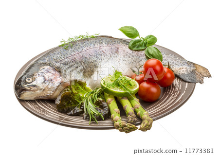 Fresh raw rainbow trout Fresh raw rainbow trout 11773381
