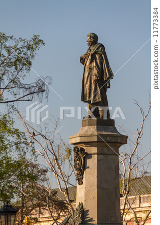 Warsaw, capital city of Poland. Monument of Adam Mickiewicz, the Warsaw, capital city of Poland. Monument of Adam Mickiewicz, the 11773384