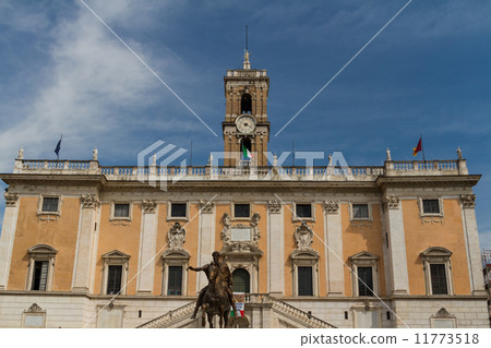 Campidoglio square (Piazza del Campidoglio) in Rome, Italy 11773518