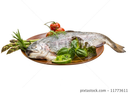 Fresh raw rainbow trout Fresh raw rainbow trout 11773611