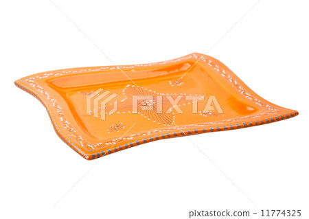 Yellow empty plate 11774325