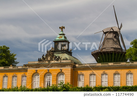 South facade of Sanssouci Picture Gallery in Potsdam, Germany 11774490