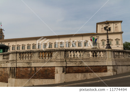 Rome, the Consulta building in Quirinale square. 11774494